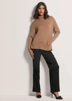 Rollkragen-Pullover mit Tasche