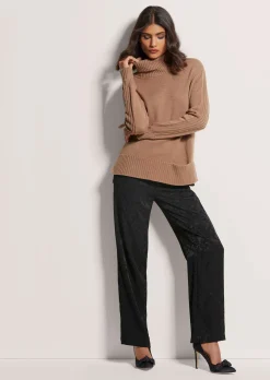 Rollkragen-Pullover mit Tasche