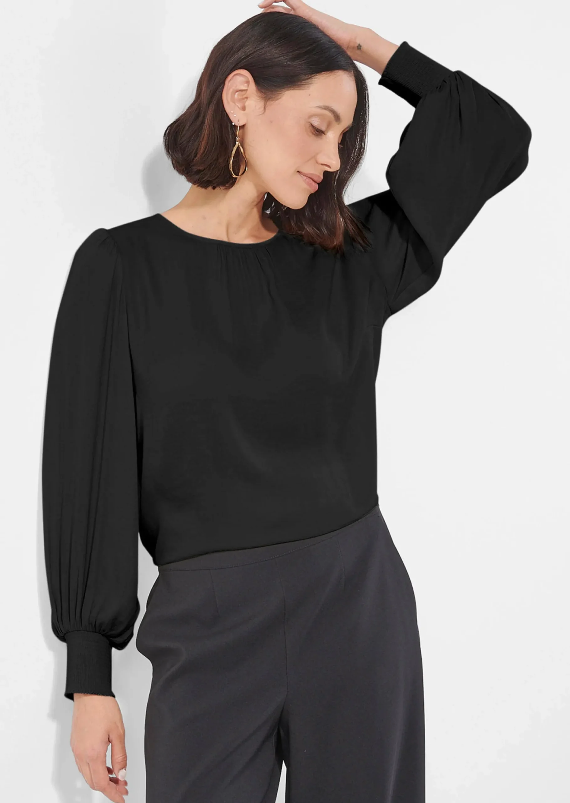 Satinbluse