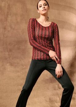 Shirt aus Mesh-Ware
