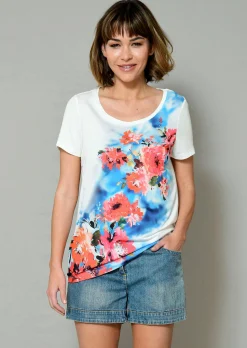 Shirt mit Blumendruck