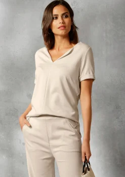 Shirt mit fixiertem Ärmelaufschlag
