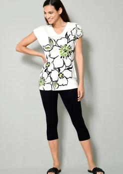 Shirt mit modischem Druck im Vorderteil