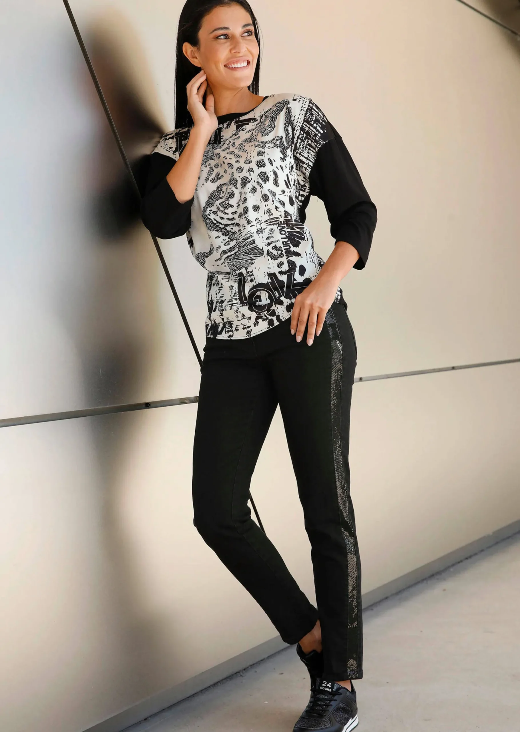 Shirt mit platziertem Druck
