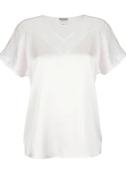 Shirt mit Spitzen am Ausschnitt