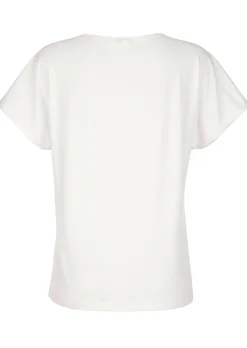 Shirt mit Spitzen am Ausschnitt
