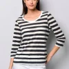 Shirt mit transparenten Streifen
