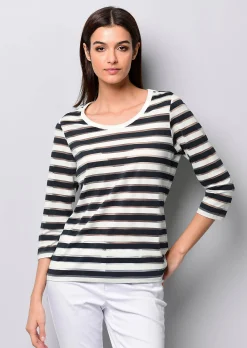 Shirt mit transparenten Streifen