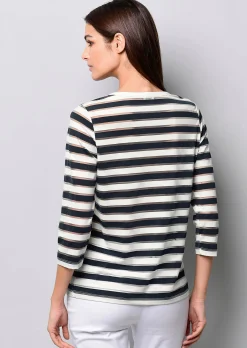 Shirt mit transparenten Streifen