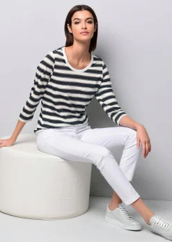 Shirt mit transparenten Streifen