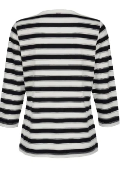 Shirt mit transparenten Streifen