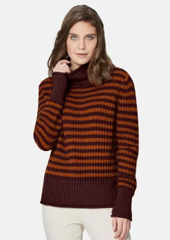 Softer Schurwoll-Pullover mit stylischen Streifen