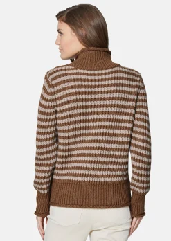 Softer Schurwoll-Pullover mit stylischen Streifen