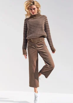 Softer Schurwoll-Pullover mit stylischen Streifen