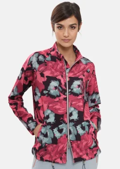 Sportive Jacke mit Blumenprint
