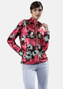Sportive Jacke mit Blumenprint
