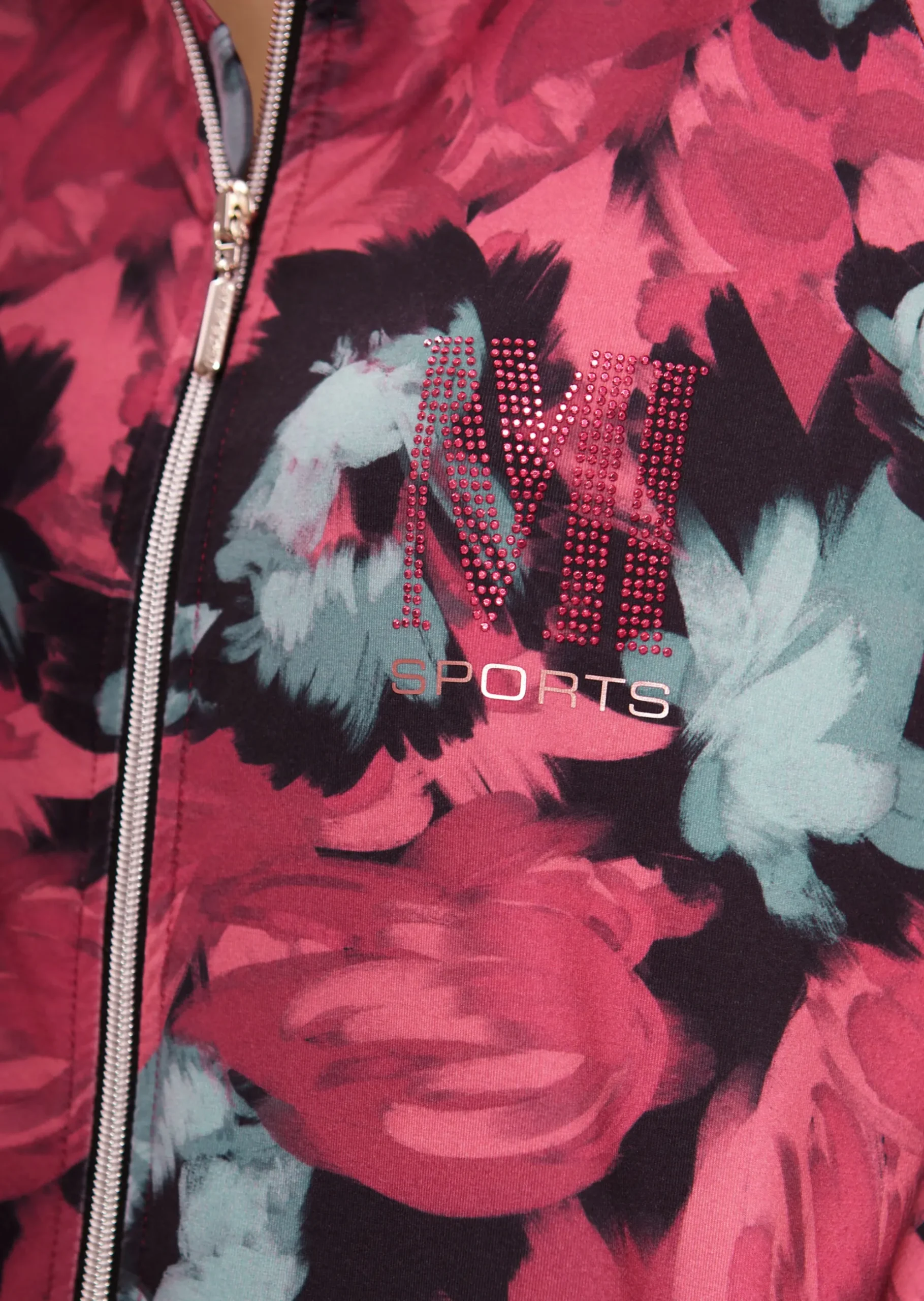 Sportive Jacke mit Blumenprint
