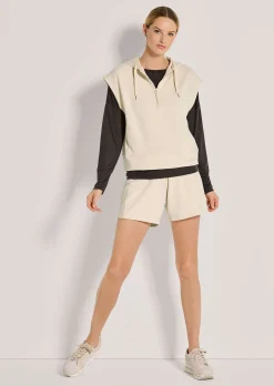 Sportliches Kapuzen-Sweatshirt ohne Arm