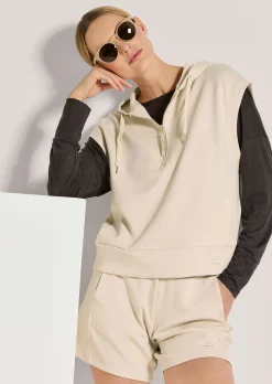 Sportliches Kapuzen-Sweatshirt ohne Arm