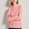 Stehkragen-Pullover aus nachhaltigem Kaschmir