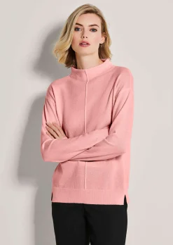 Stehkragen-Pullover aus nachhaltigem Kaschmir