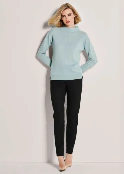 Stehkragen-Pullover aus nachhaltigem Kaschmir