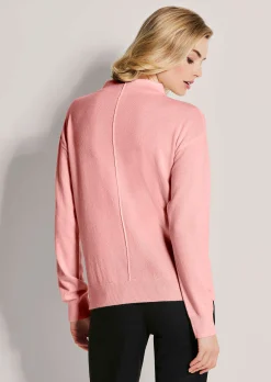 Stehkragen-Pullover aus nachhaltigem Kaschmir