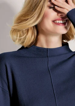 Stehkragen-Pullover aus nachhaltigem Kaschmir