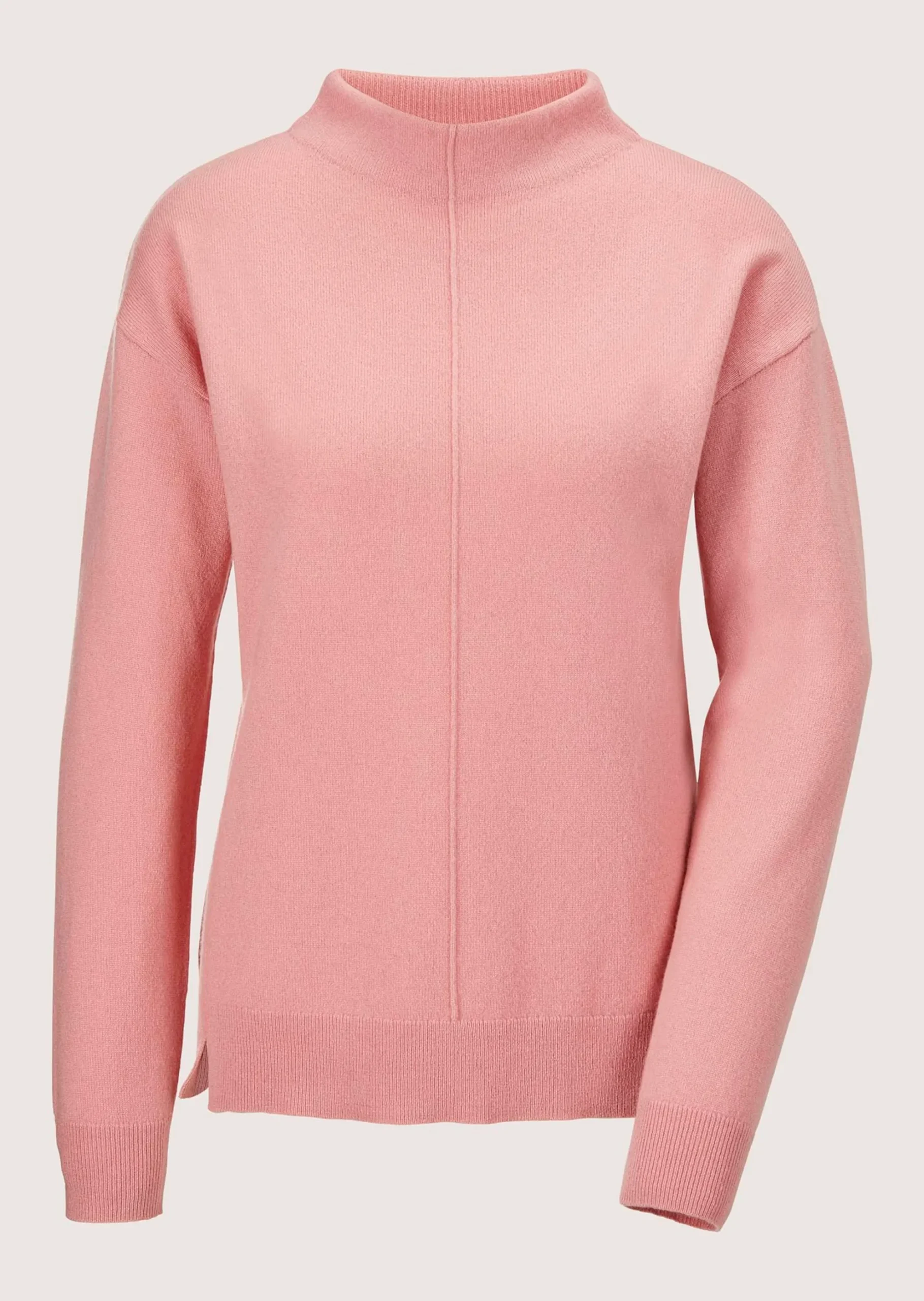 Stehkragen-Pullover aus nachhaltigem Kaschmir