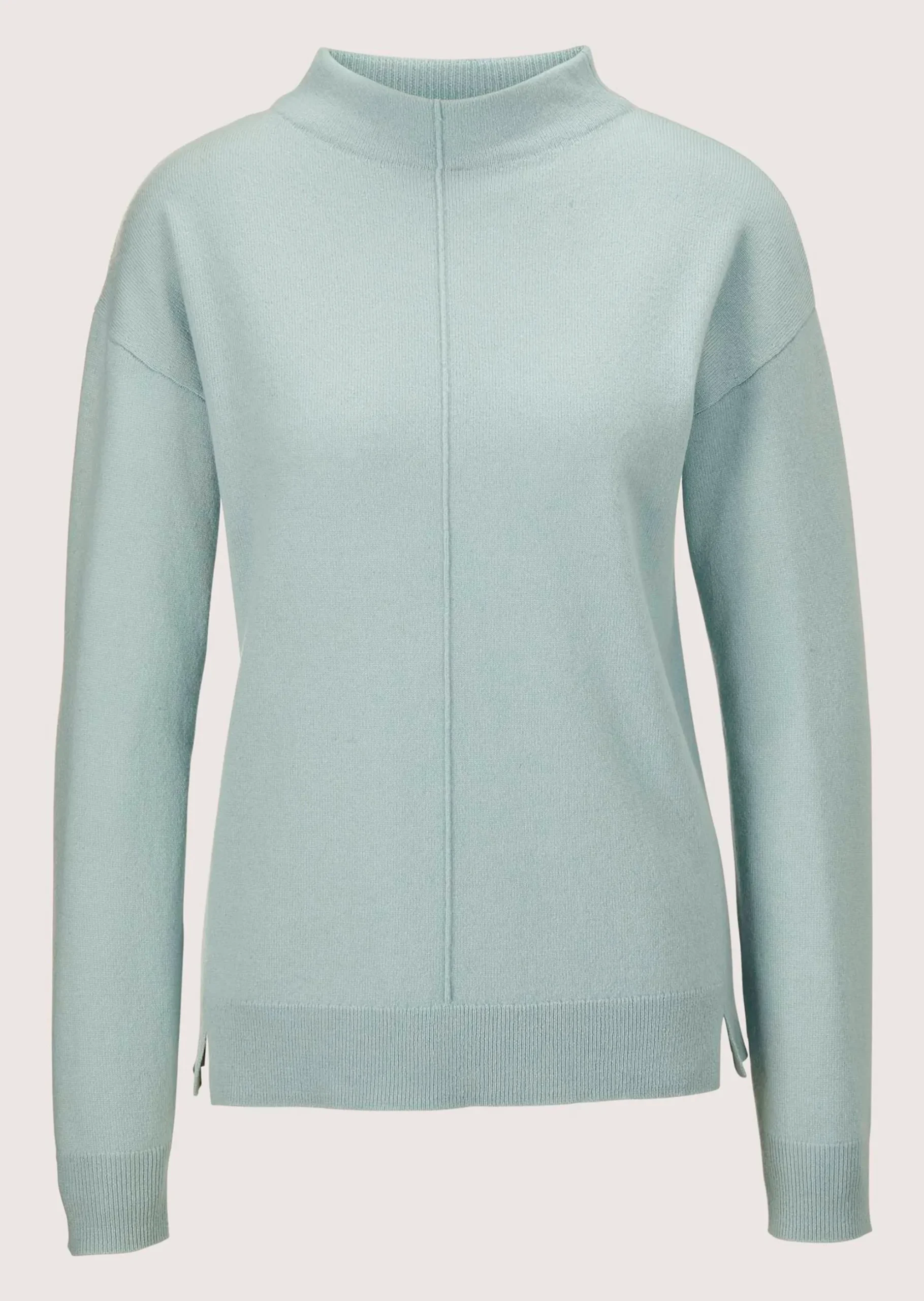 Stehkragen-Pullover aus nachhaltigem Kaschmir