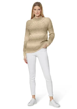 Stehkragenpullover mit raffiniertem Farbverlauf