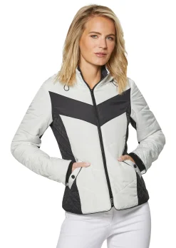 Steppjacke im Kontrast-Look
