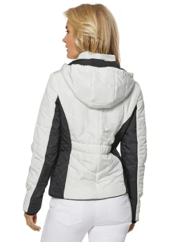Steppjacke im Kontrast-Look