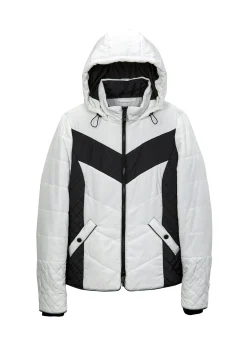Steppjacke im Kontrast-Look