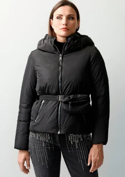 Steppjacke mit abnehmbarer Bauchtasche