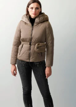Steppjacke mit abnehmbarer Bauchtasche