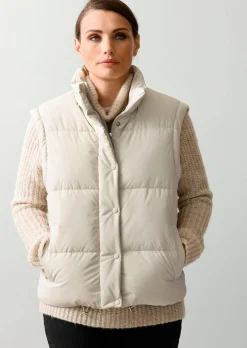 Steppjacke mit abnehmbaren Ärmeln