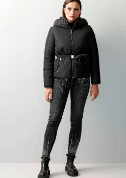 Steppjacke mit abnehmbarer Bauchtasche