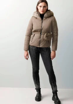 Steppjacke mit abnehmbarer Bauchtasche