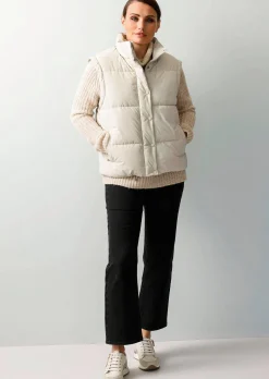 Steppjacke mit abnehmbaren Ärmeln