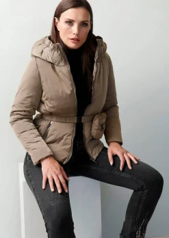 Steppjacke mit abnehmbarer Bauchtasche
