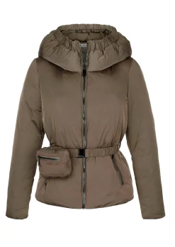 Steppjacke mit abnehmbarer Bauchtasche