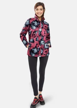 Steppjacke mit floralem Print