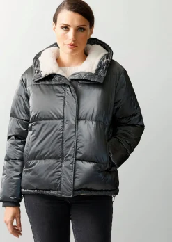 Steppjacke mit Teddyfell