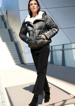 Steppjacke mit Teddyfell
