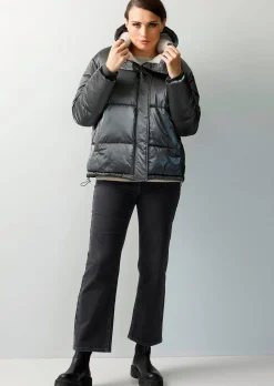 Steppjacke mit Teddyfell