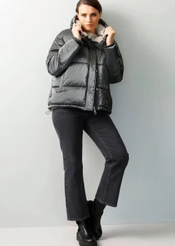 Steppjacke mit Teddyfell