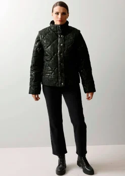 Steppjacke mit Wellenstepp