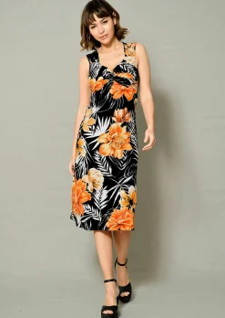 Strandkleid mit Blumendruck