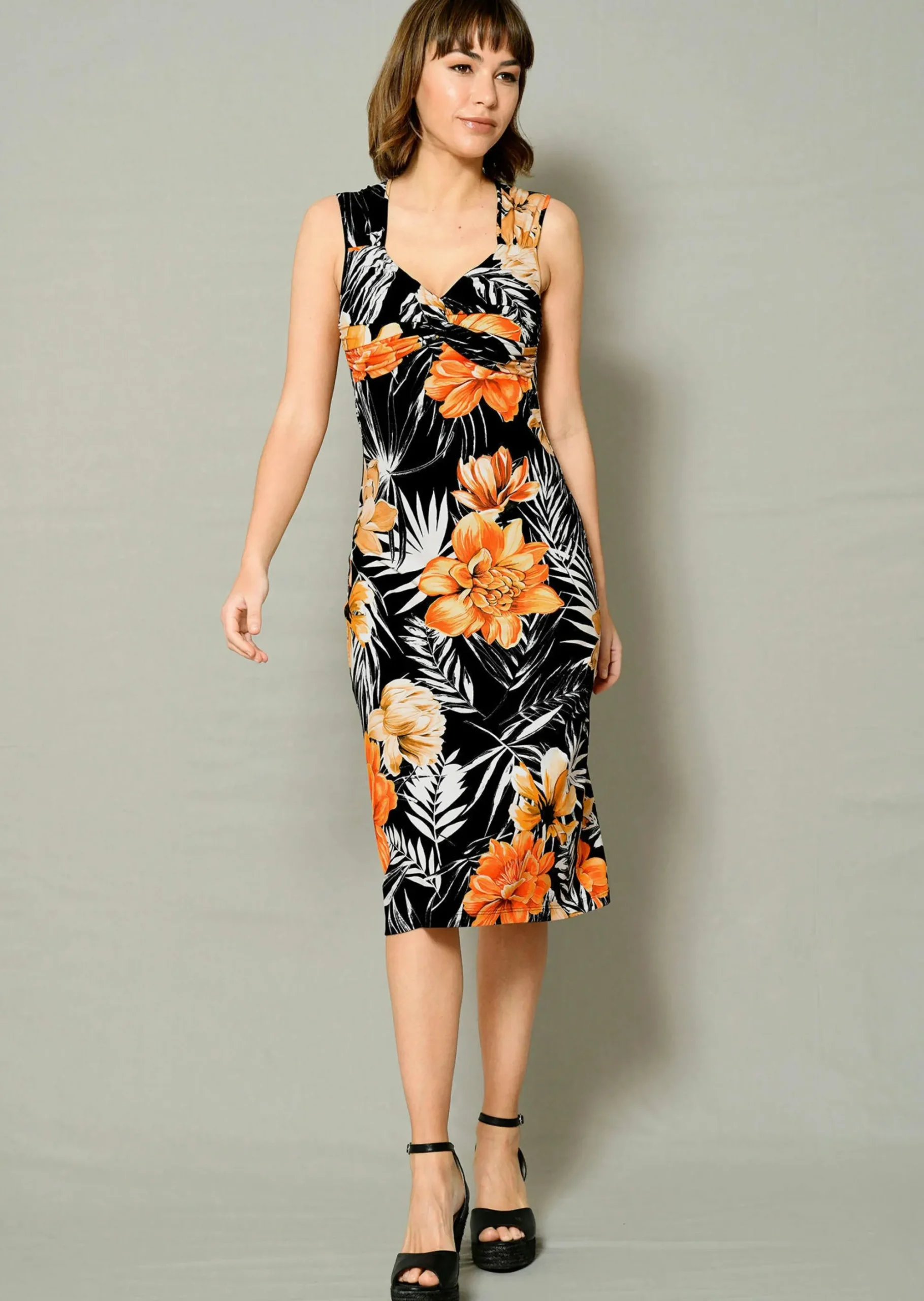 Strandkleid mit Blumendruck